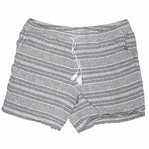 J Jill Love Linen Striped Shorts